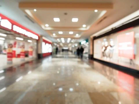 Shopping mall blur background Stock-Fotos