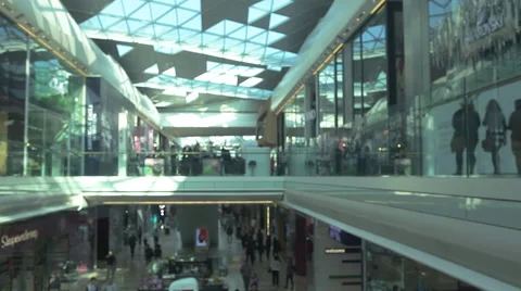 Shopping Mall Blurred Stock Footage 41871017