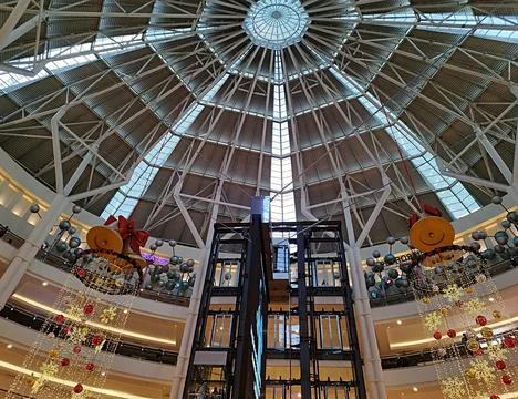 Shopping mall dome Stock Photos