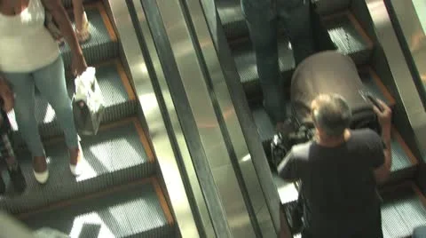 Shopping Mall Escalator Stock-Footage 11633405