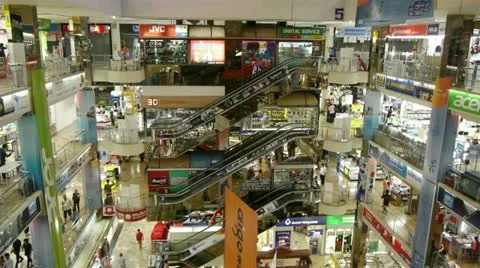 Shopping Mall Escalators Video stock 11482137