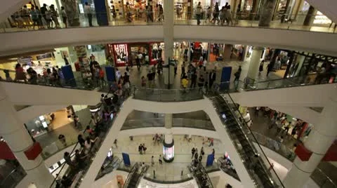 Shopping mall Stock Footage