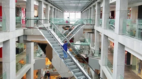 Shopping mall Stock Footage 73075098