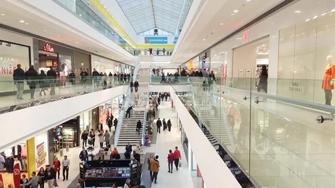 Shopping mall Video stock 84856966