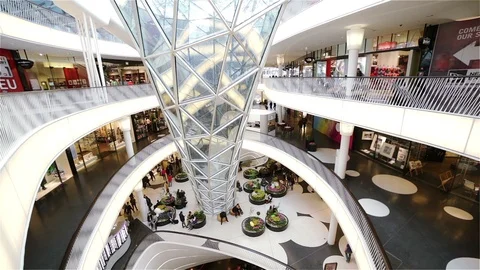 Shopping Mall 库存影片 98498889