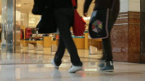 Shopping mall interior 8 Stock Footage 743843