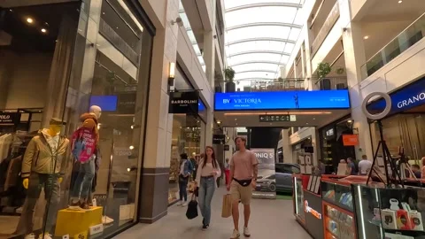 Shopping mall interior timelapse Stock Footage 253175103