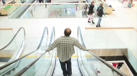 Shopping mall opening Stock Footage 32244466