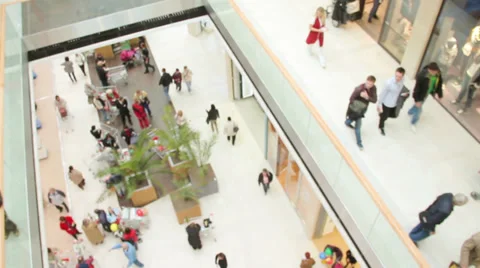 Shopping mall opening Stock Footage 32244789