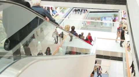 Shopping mall opening Stock Footage 32244864
