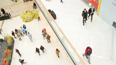 Shopping mall opening Stock Footage 32245543