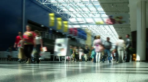 Shopping mall, time lapse Stock Footage 7749332