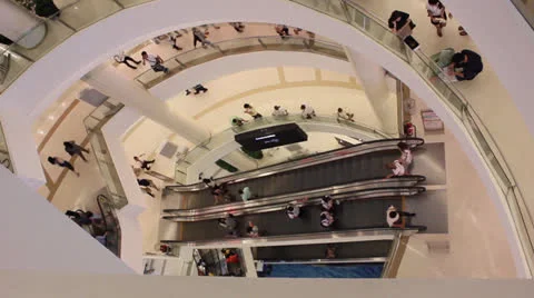 Shopping mall time lapse Video stock 24882704