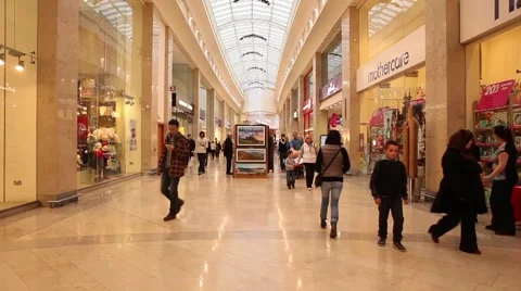Shopping mall time lapse Stock Footage 44641590