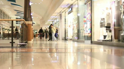 Shopping mall timelapse Stock Footage