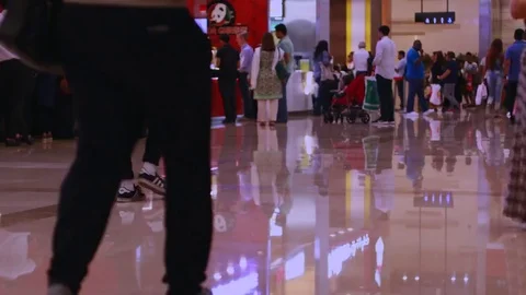 Shopping mall timelapse Stock Footage 75845905