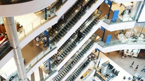 Shopping mall timelapse 스톡 동영상 81520721