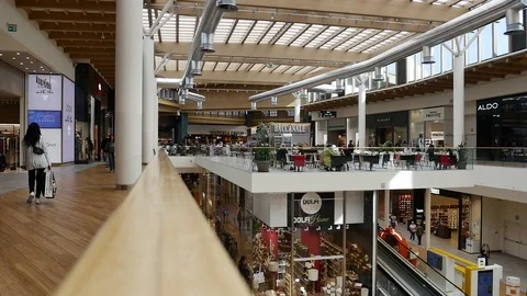 Shopping Mall Timelapse Stock Footage 96242582