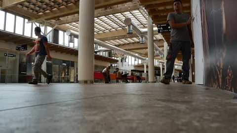 Shopping Mall Timelapse Stock Footage 96242697