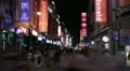 Shopping Neon Street, Pedestrian Road, Guangzhou, Guangdong, China, Time Lapse HD Footage