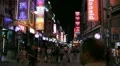 Shopping Neon Street, Pedestrian Road, Guangzhou, Guangdong, Canton, China HD Footage