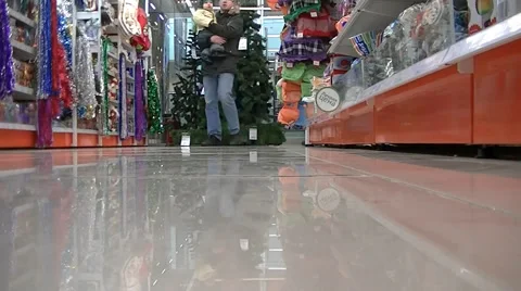  	Shopping before the new year 스톡 동영상 56939027