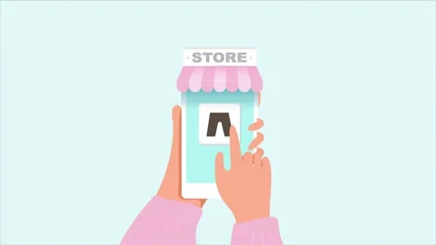 Shopping-online Stock Footage 158114204