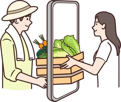 Shopping Online Stock Illustration
