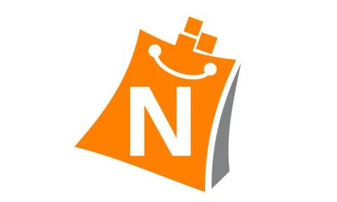 Shopping Online Initial N Stock-Illustration