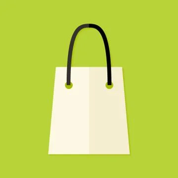 Shopping Pack Flat Icon Stock Illustration
