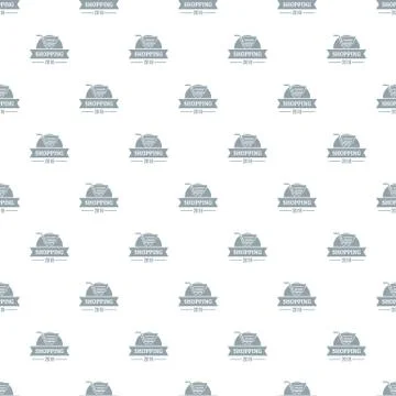 Shopping pattern vector seamless Stock-Illustration