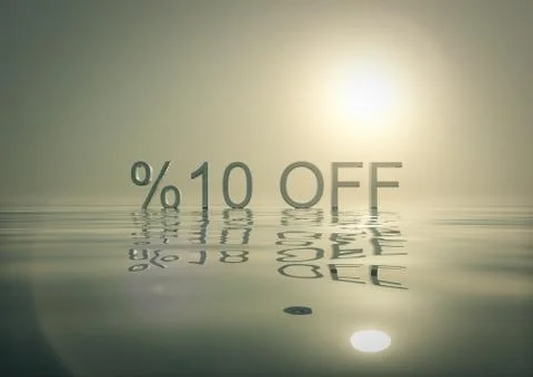Shopping Promotions Bundle %10 Off Stock Illustration