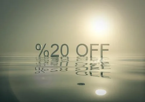 Shopping Promotions Bundle %20 Off Stock Illustration