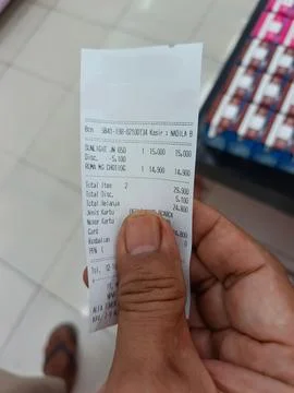 Shopping receipt Stock Photos