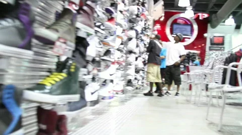 Shopping for shoes Stock Footage 751868
