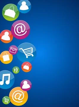 Shopping Speech Bubble Stock Illustration