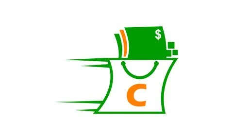 Shopping Speed Online Initial C Stock-Illustration