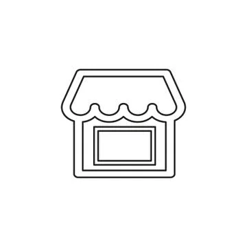 Shopping store building - vector store front Stock Illustration