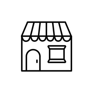 Shopping Store Icon Ideal for E-commerce and Retail Ilustración de archivo