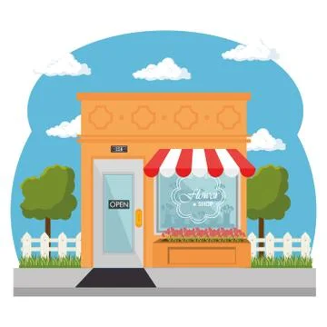 Shopping stores design Ilustração Stock
