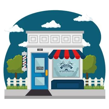 Shopping stores design Ilustração Stock