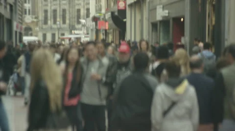 Shopping street crowd 動画素材 52856072