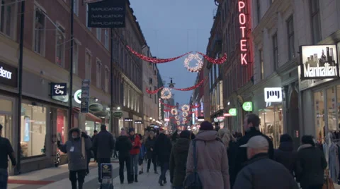 Shopping street Stock Footage 35217111