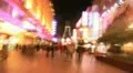 Shopping Street in Shanghai, Time Lapse HD Footage
