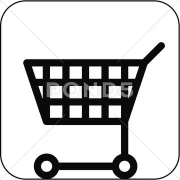 Shopping symbol, artwork Stock Illustration