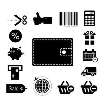 Shopping symbol Illustrazione stock