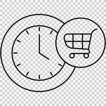 Shopping time Stock-Illustration