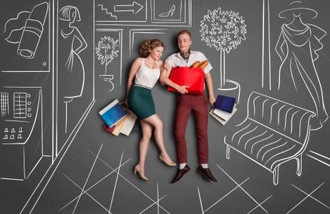 Shopping time. Stock Photos