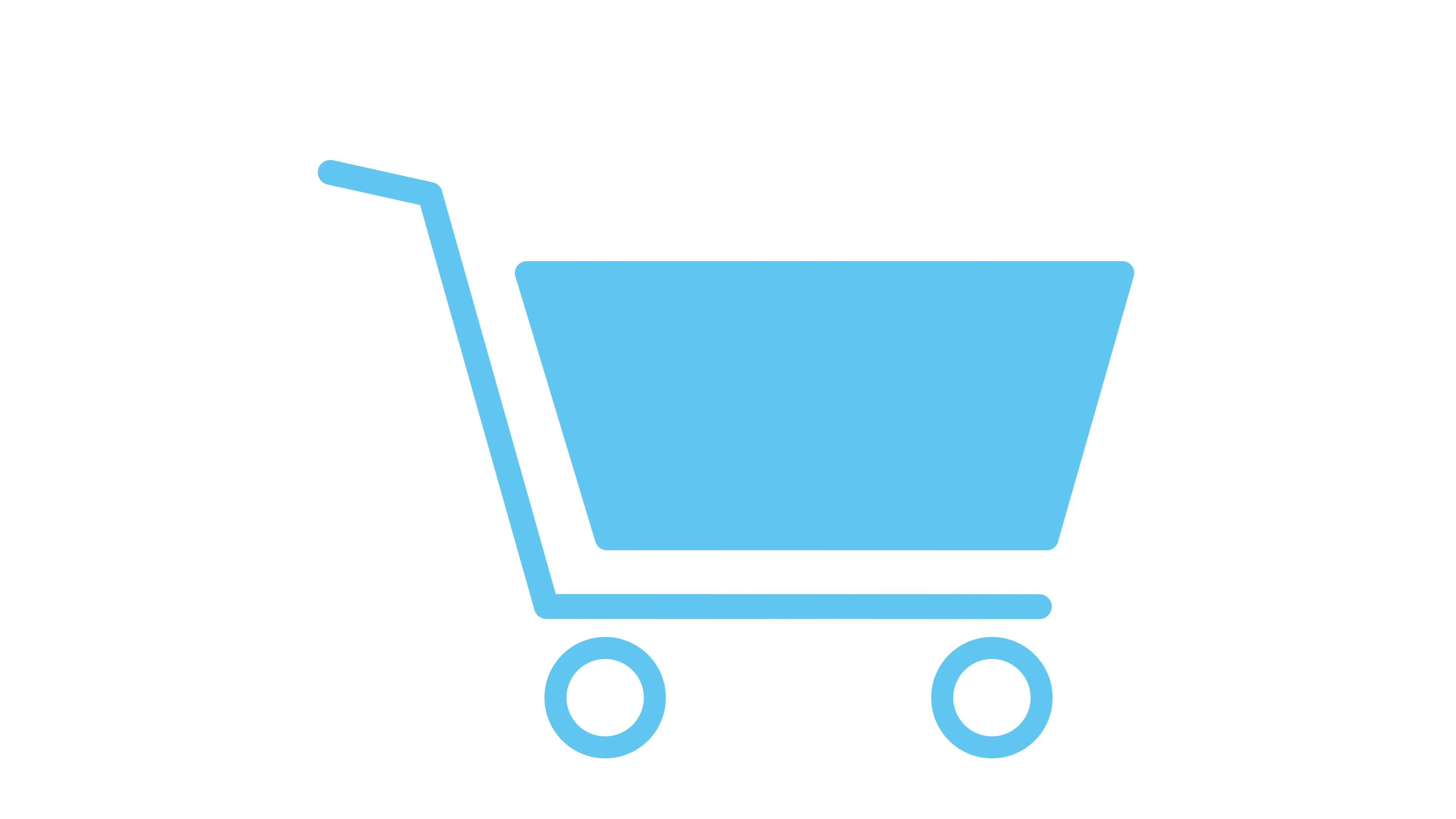 Shopping trolley Cart Icon in and out an... | Stock Video | Pond5