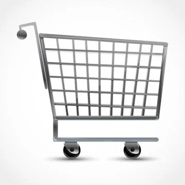 Shopping trolley Illustrazione stock